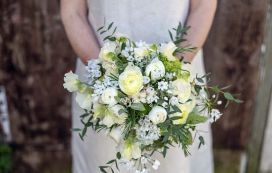 Stonor Manor Florsits Green and Gorgeous White Boquet