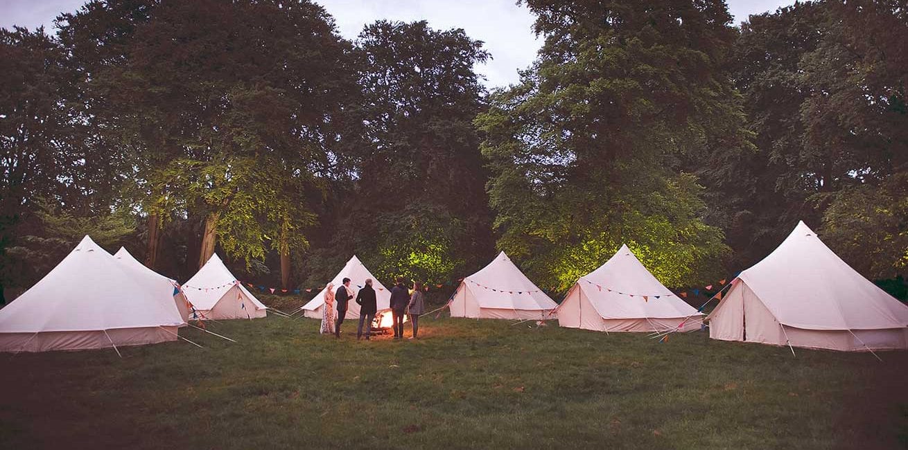Stonor Manor Marquees Campfire Gathering Banner