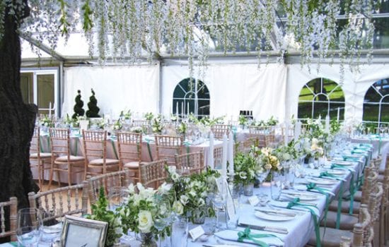 Stonor Manor Florists Susan and Alexandra Table Setting