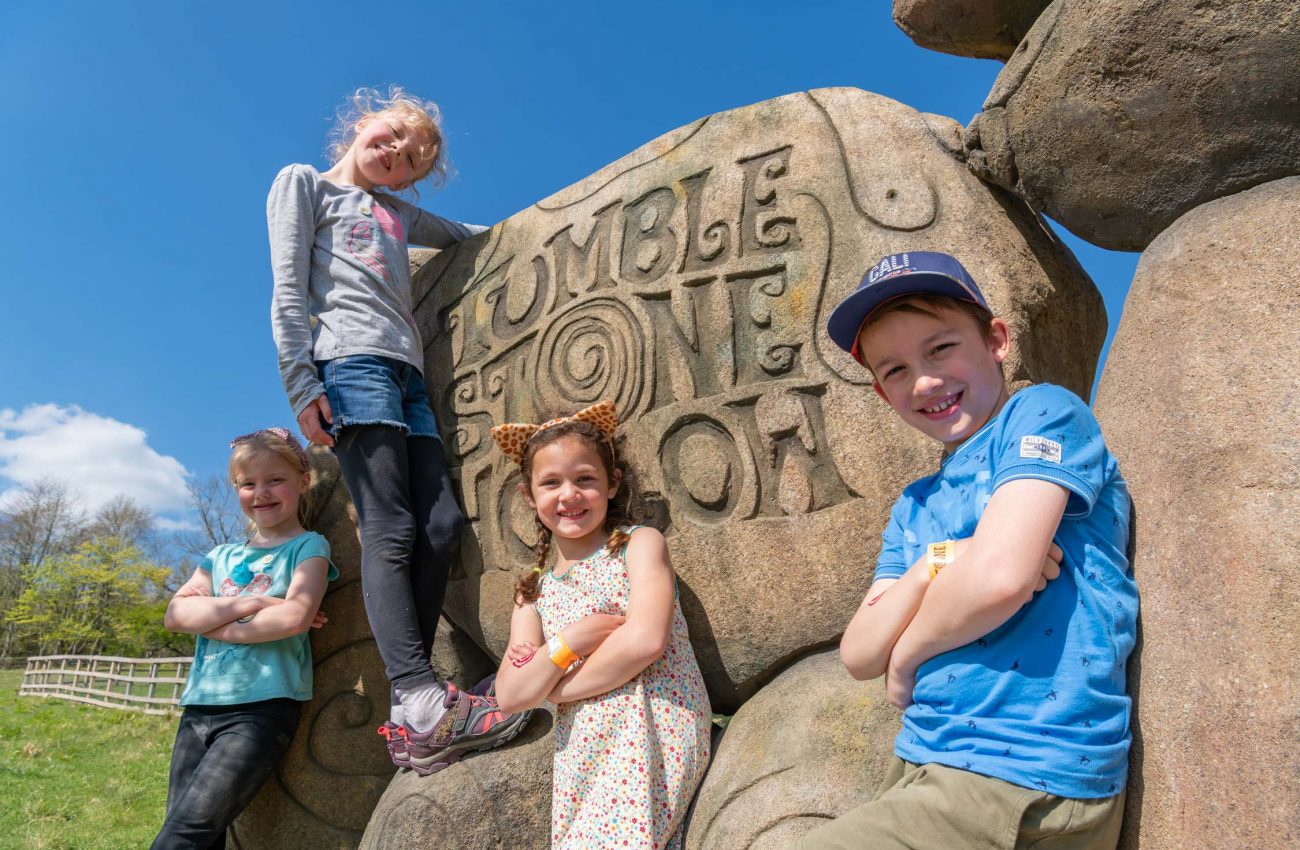 Adventure play in Oxfordshire at Tumblestone Hollow within Stonor Park