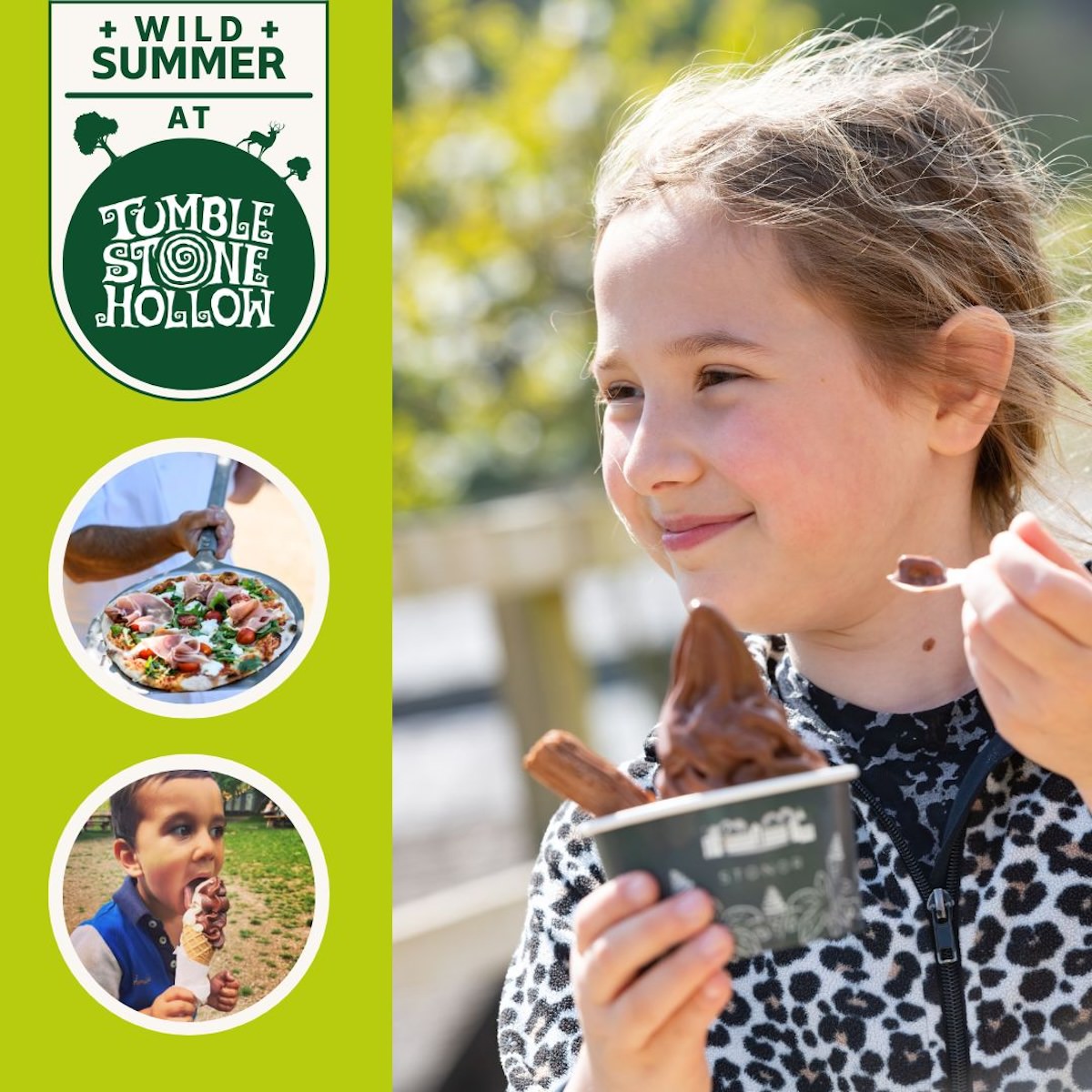 Enjoy delicious ice cream and pizza at the Wild Summer at Stonor